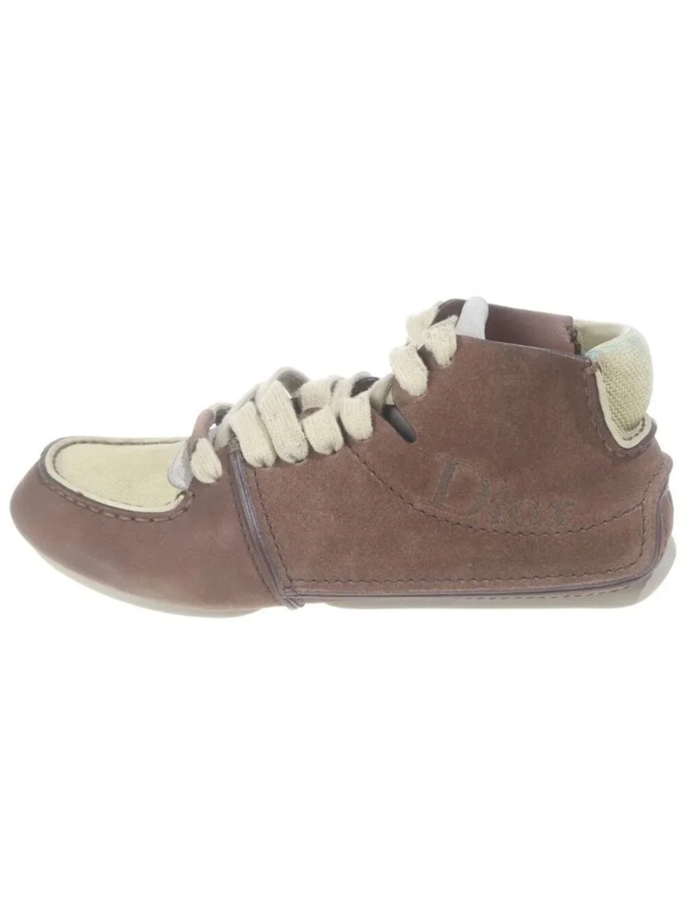 Dior Roadie Leather Low Cut Boots Brown